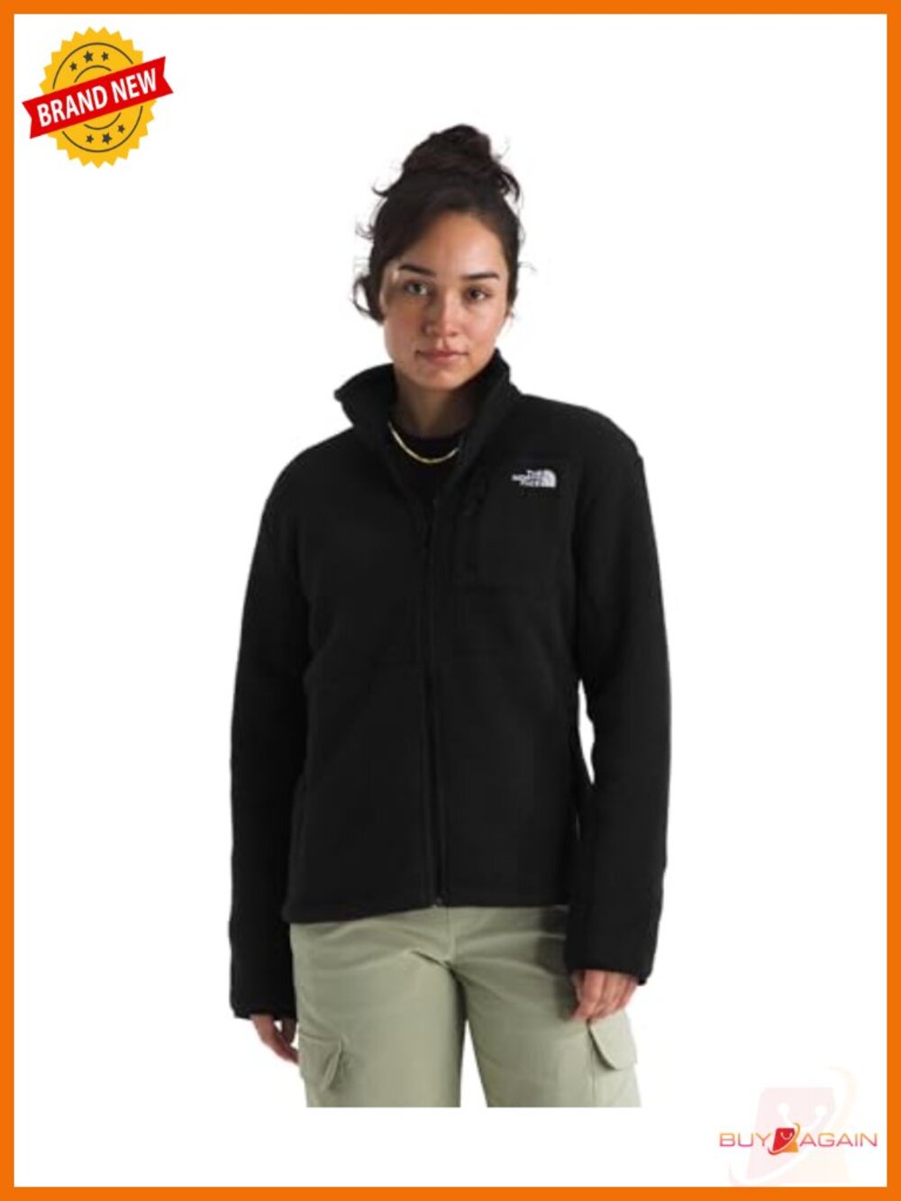Women's Yumiori Full Zip Fleece Jacket Lightweight Coat Zip Pockets